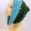 Thumbnail: Textured Green and Blue Crochet Neck Warmer, Cowl