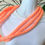 Thumbnail: Coral Crochet Ribbon Necklace