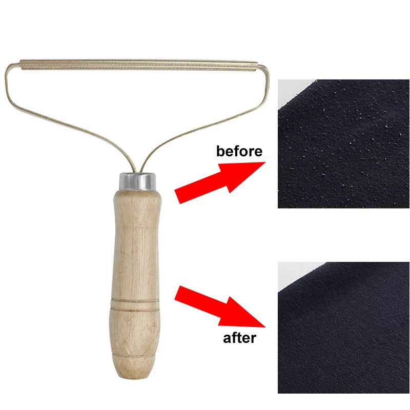 Thumbnail: Portable Lint Remover Pet Hair Remover Brush Manual Lint Roller Sofa Clothes Cle