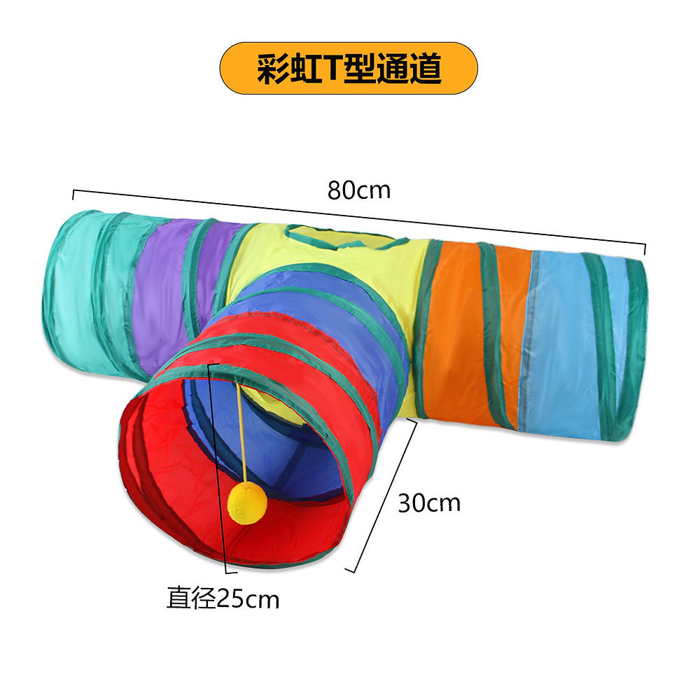 Thumbnail: Cat Tunnel Tube Foldable Cat Toys Kitty Training Interactive Fun Toy Tunnel Bore