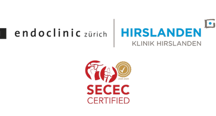 Logo Endoclinic Zürich und Klinik Hirslanden und SECEC