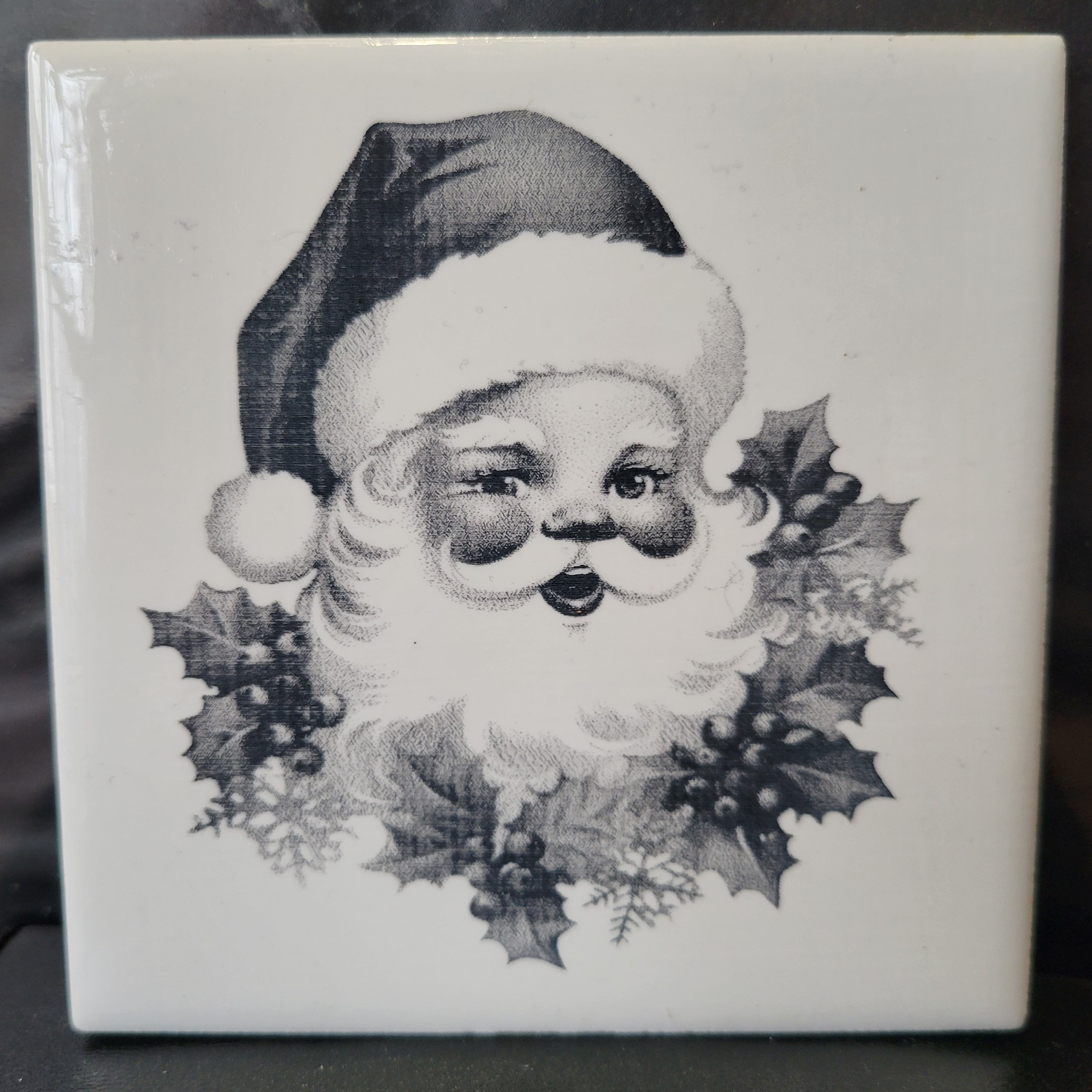 Santa Ceramic Tile Coaster
