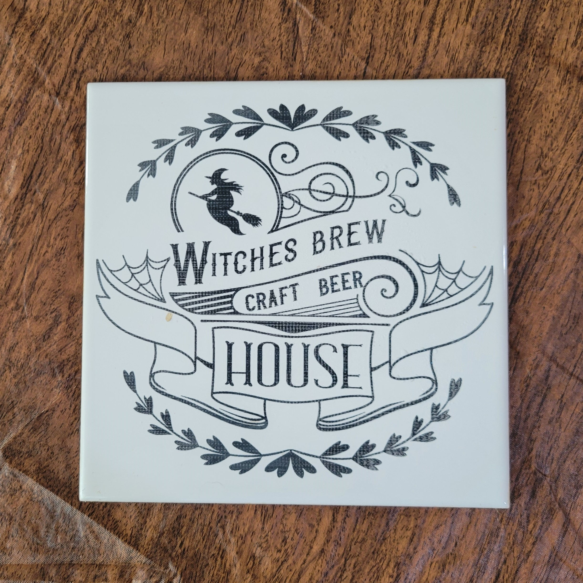 Witches Brew Ceramic Tile Trivet