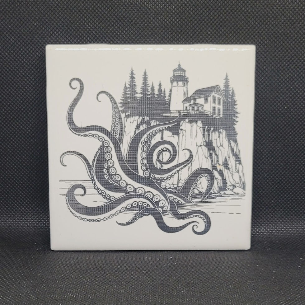Lighthouse Ceramic Tile Coaster