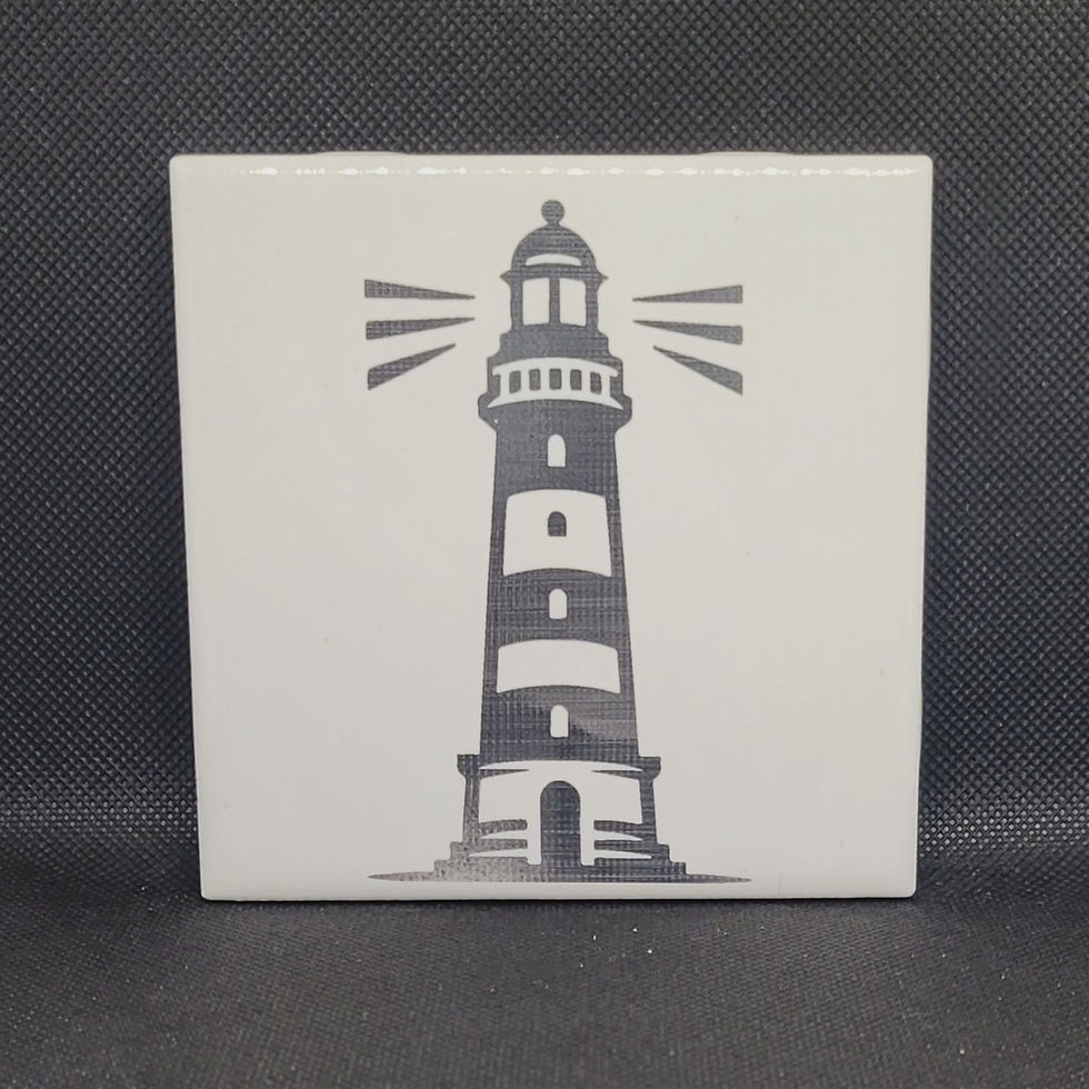 Lighthouse Ceramic Tile Coaster