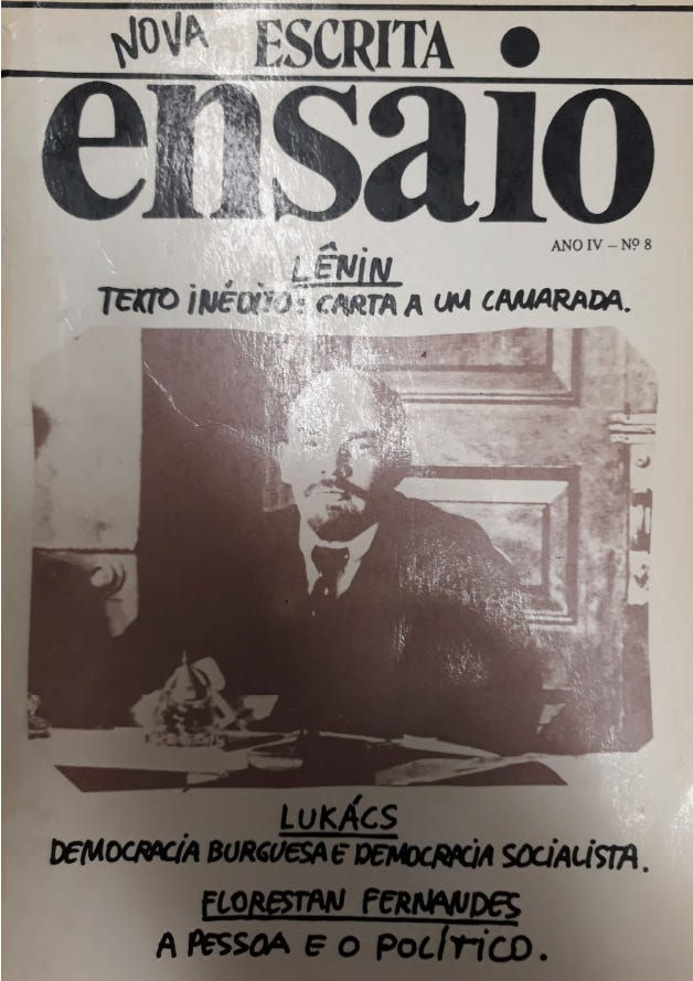 CAPA REVISTA ENSAIO ANO IV - Nº 8