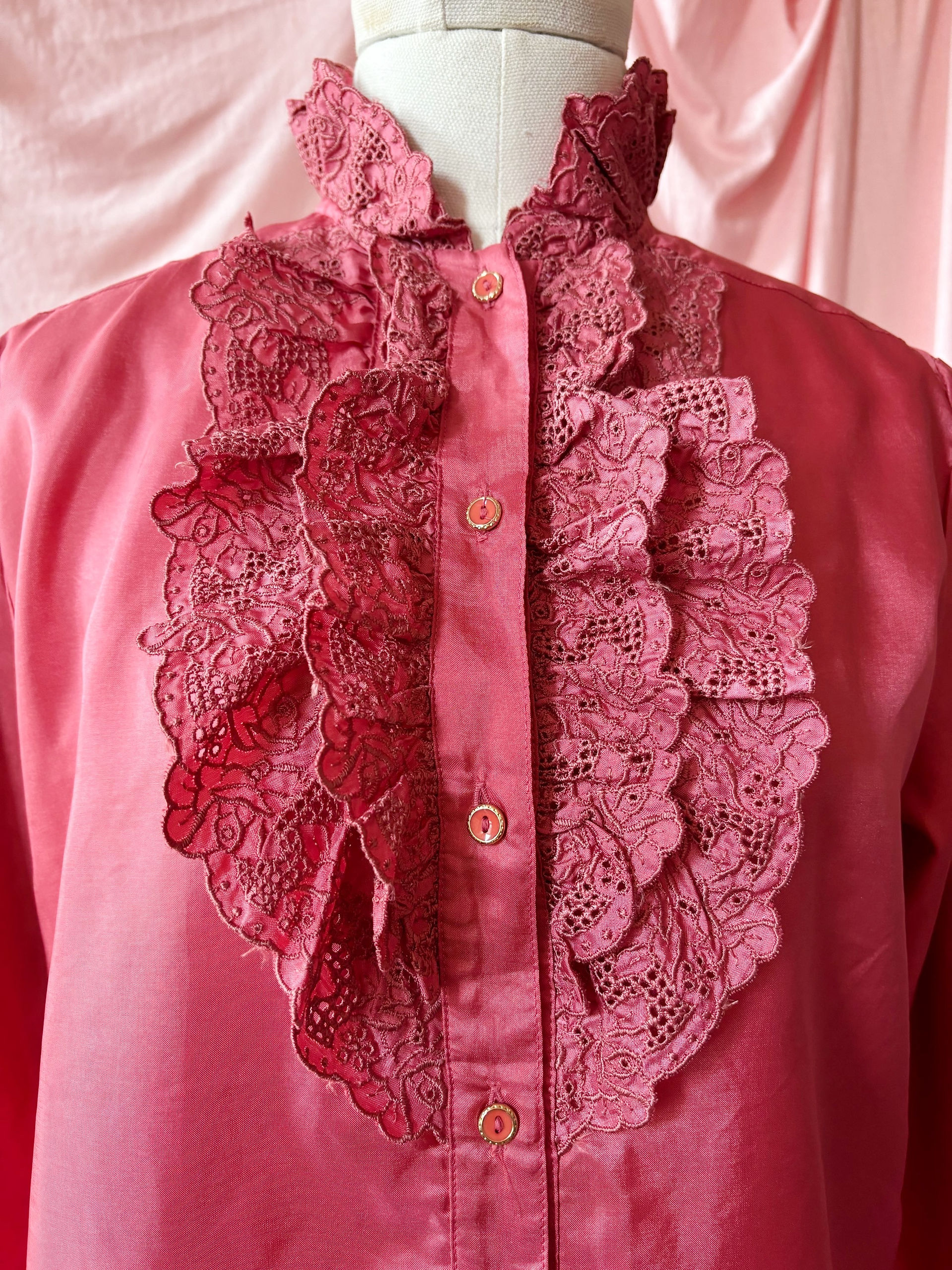 Raspberry Ruffle Shirt 