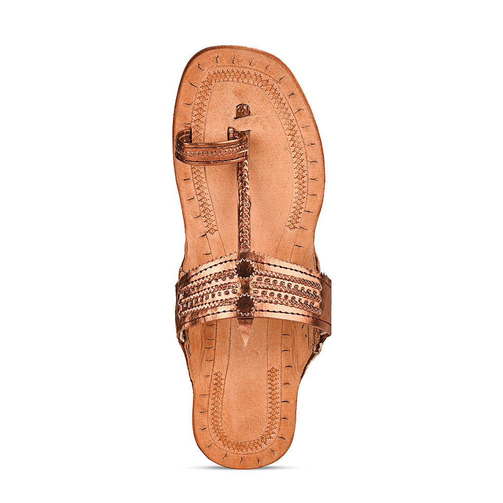 Thumbnail: Metallic Strap Kohlapuri