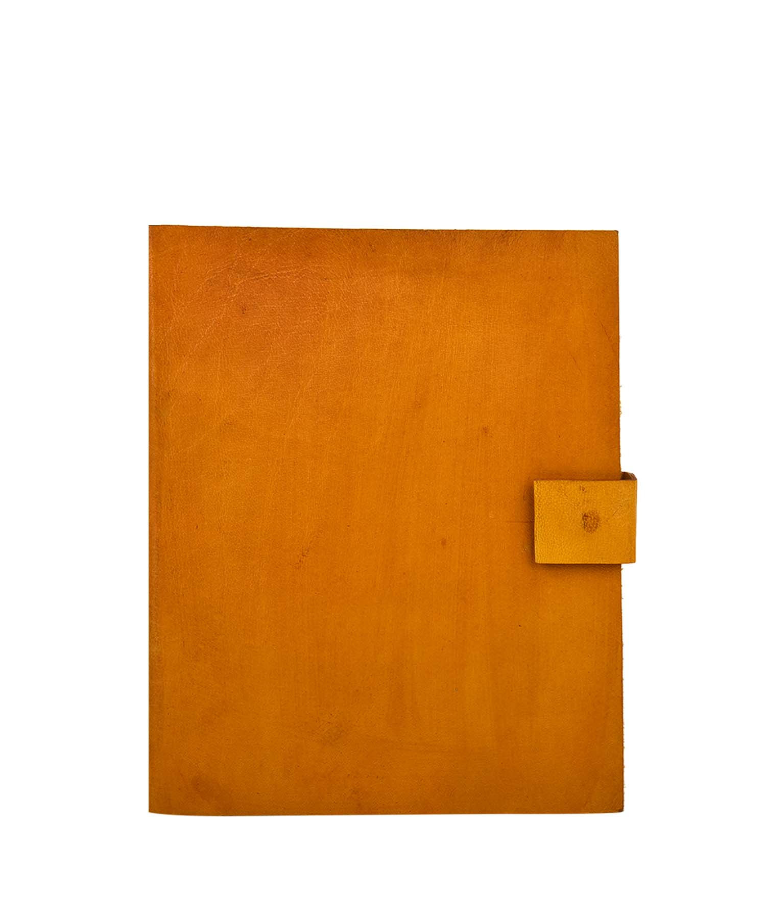 Plain Leather Button Journal