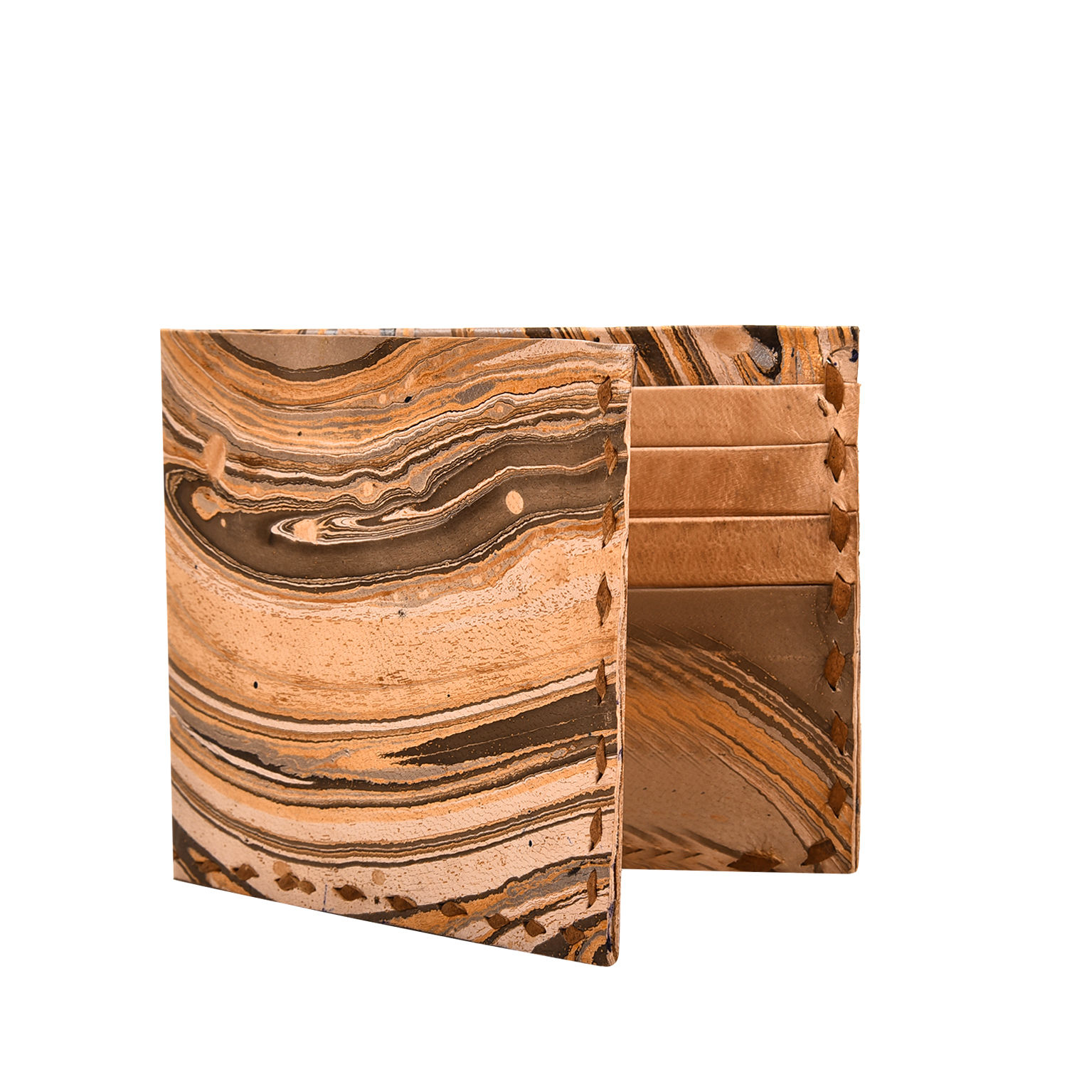 Marbled Leather Gents Wallet