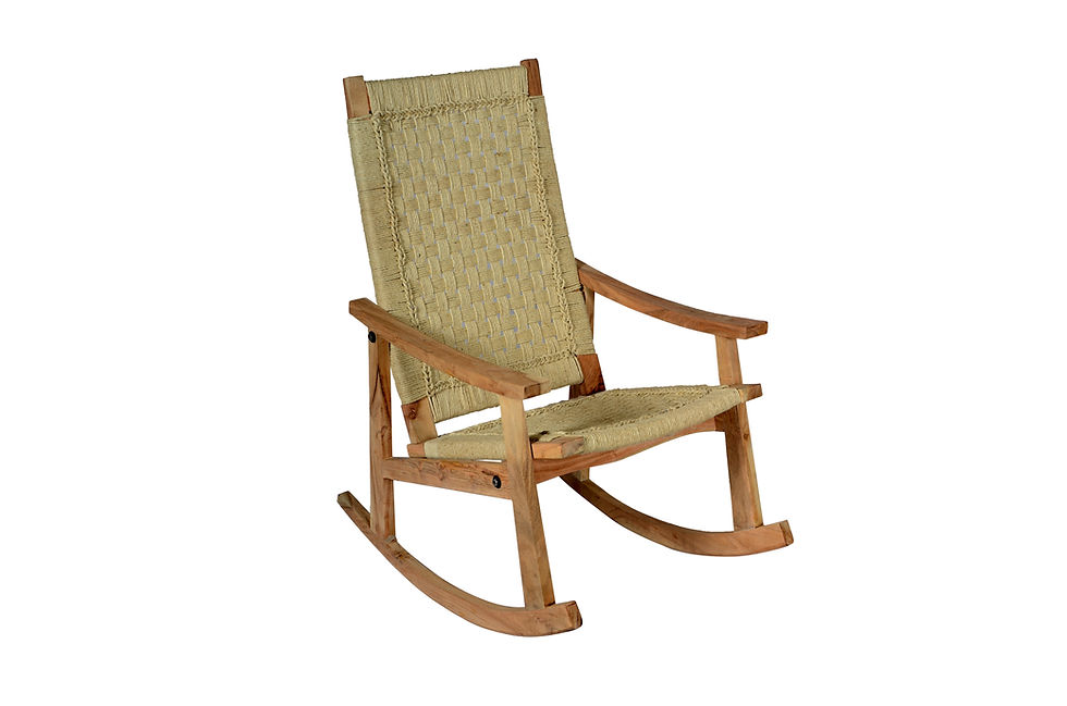 Thumbnail: Rocking Chair Bleached Jute