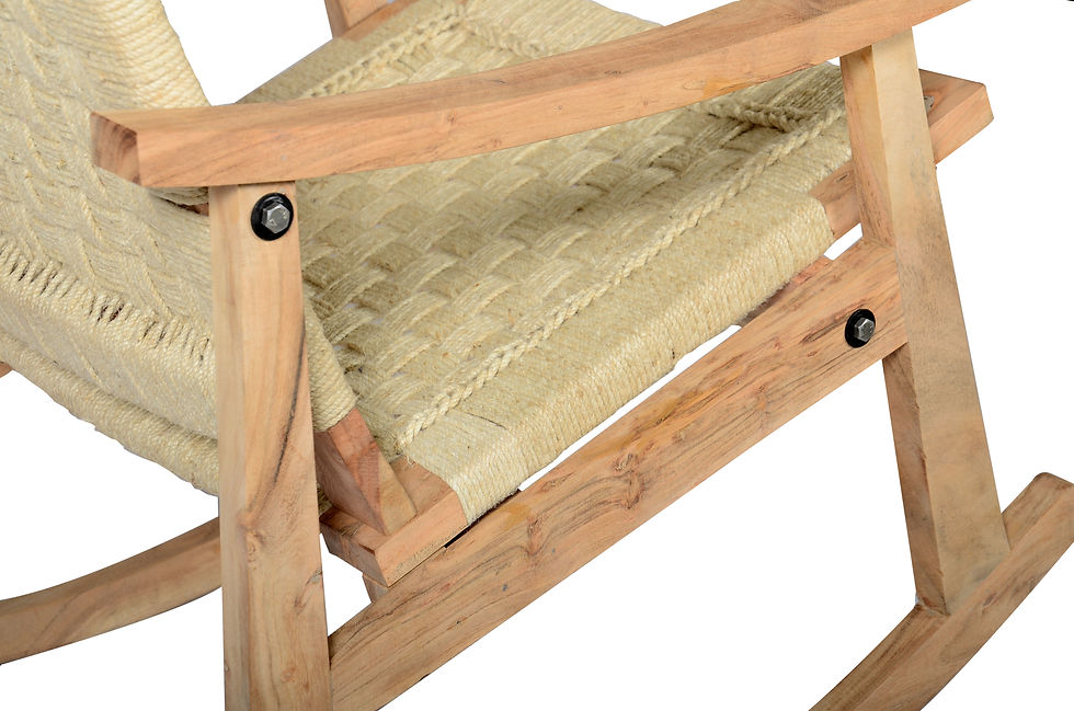 Thumbnail: Rocking Chair Bleached Jute