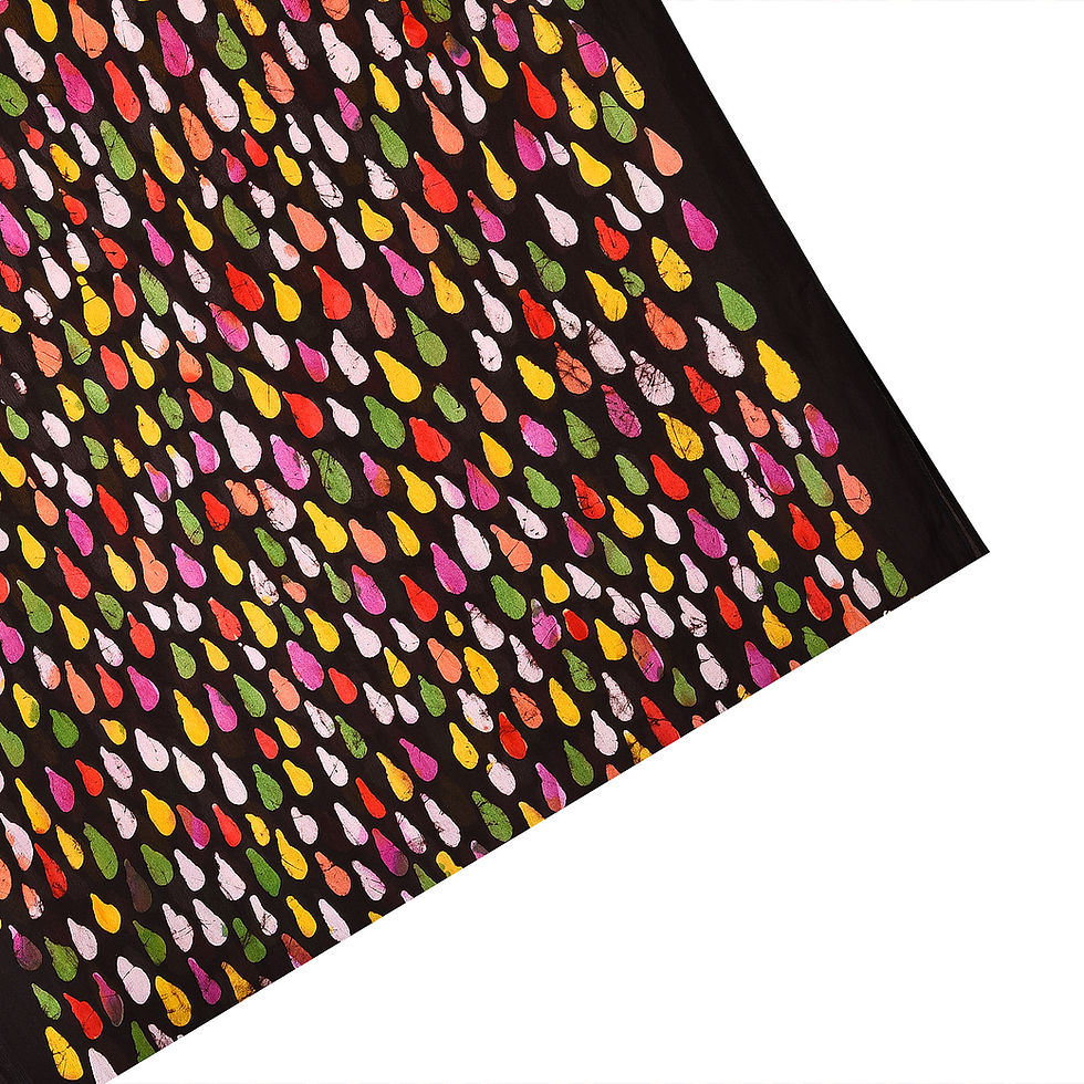 Thumbnail: Hand Dyed Batik Silk Scarf
