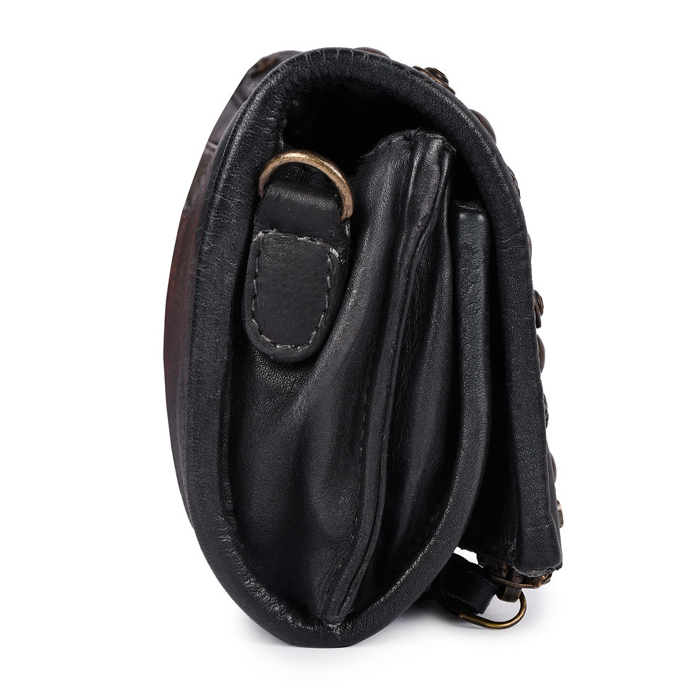 Thumbnail: ANV 009  Cross Body Design Concho Rivetted