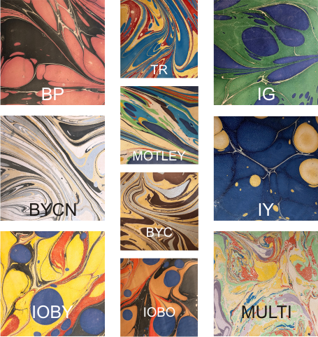 Thumbnail: Marbled Leather Folding Wallet