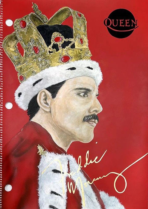 Note book Queen_ Freddy Mercury, Who want to live forever