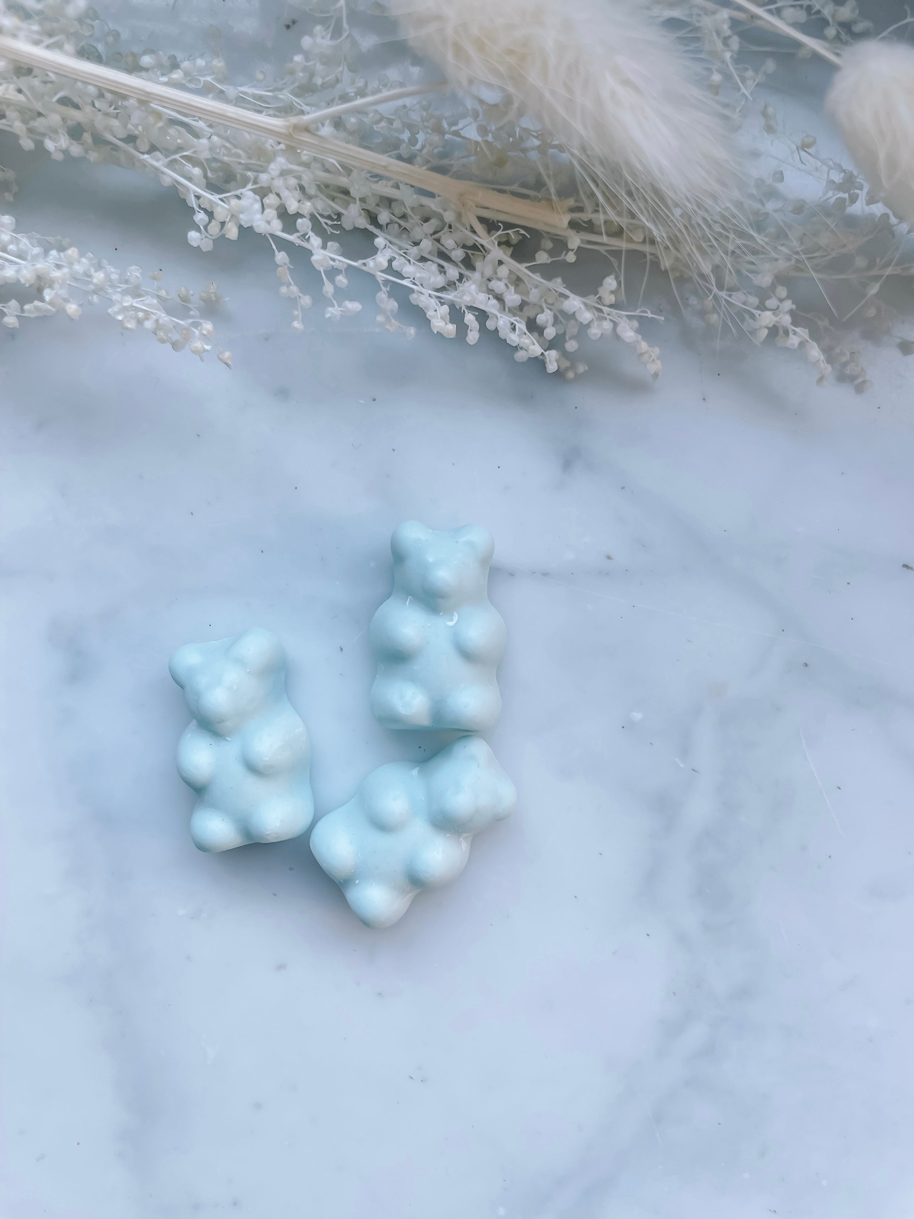 Mini vegan gummibeertjes 500 gr - Blauw