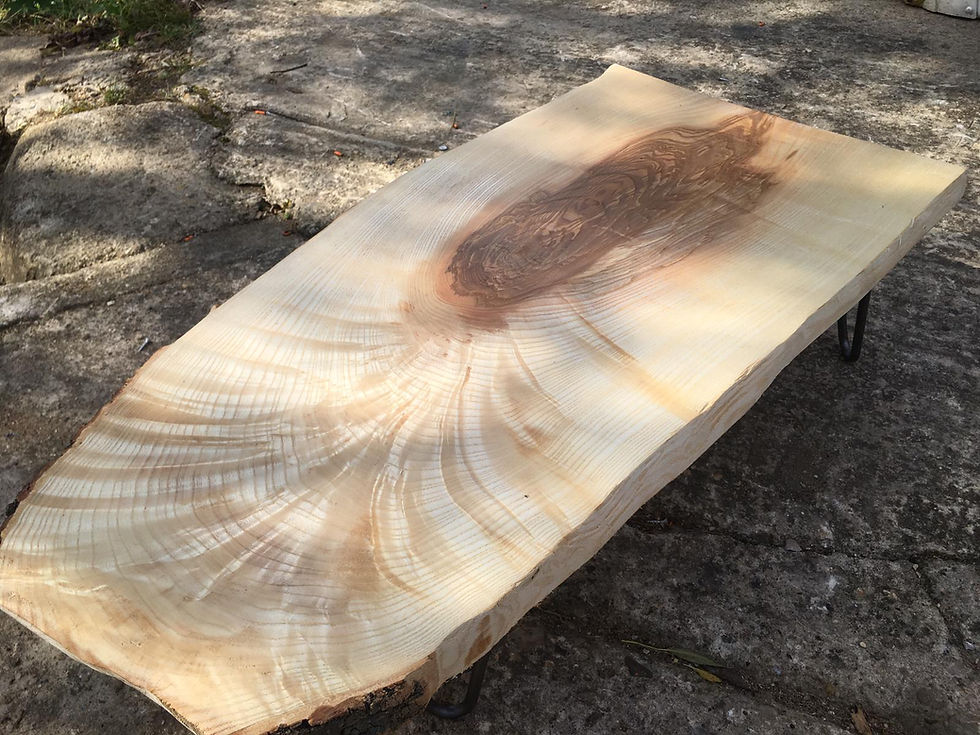 Thumbnail: Solid Ash Live Edge Coffee Table