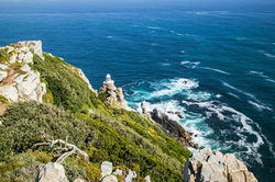 Cape point, Dias point lighthouse, Viewpoint image. Free for use.