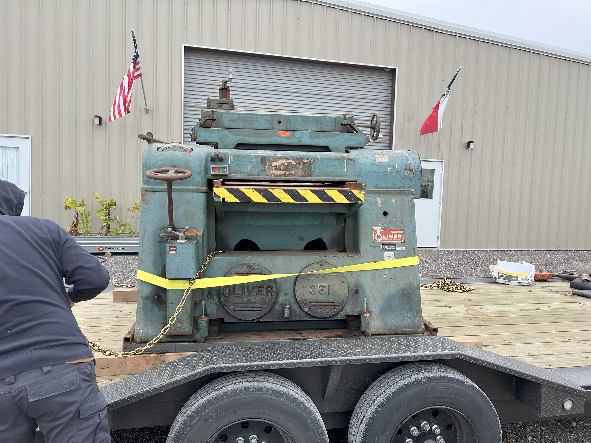 Oliver 361 Planer on Trailer