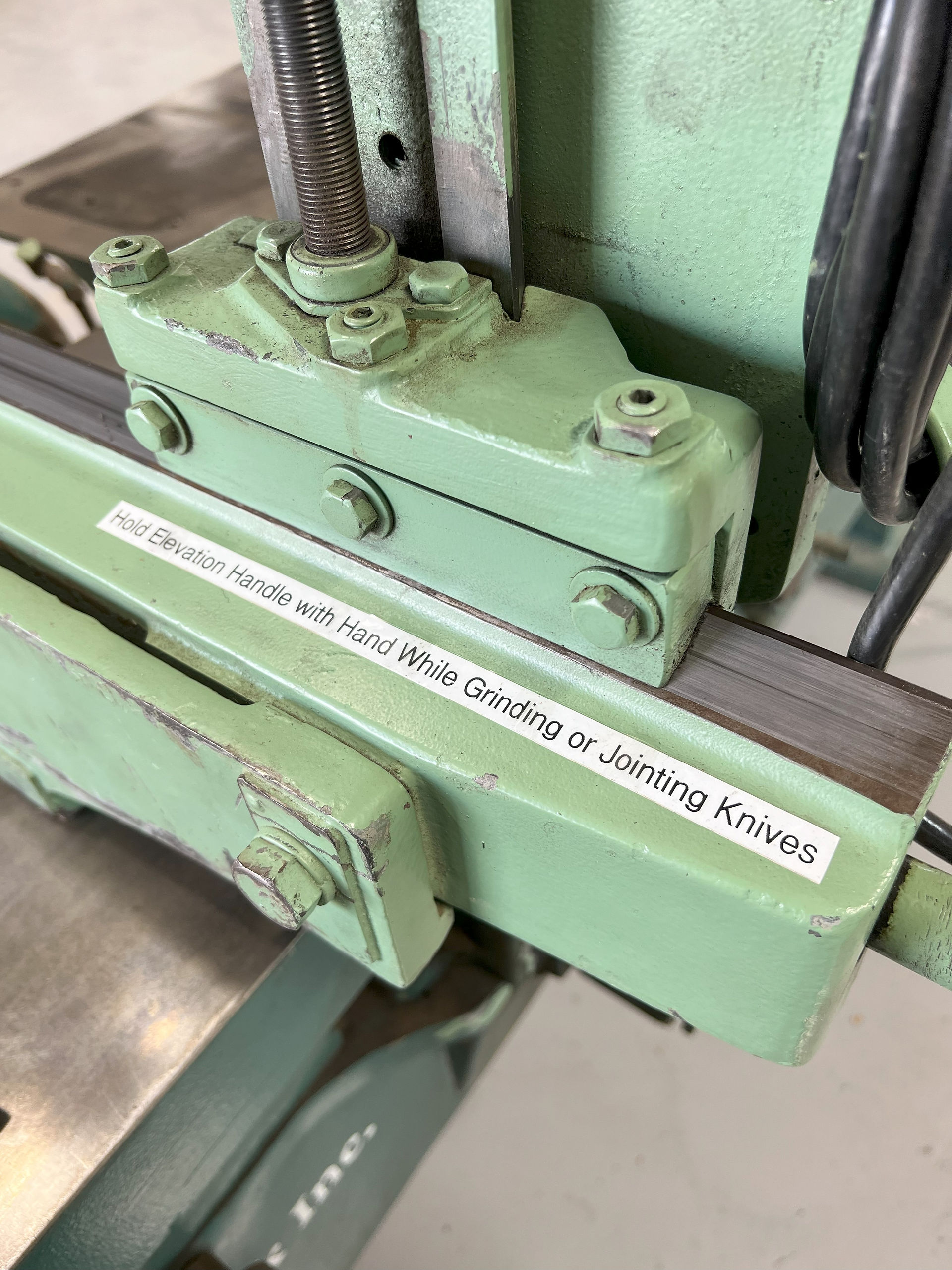 Oliver Jointer Grinder Notes