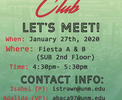 First Lobo Gardens Club Meeting
