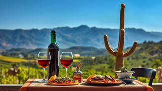 Vinhos mexicanos e comida mexicana