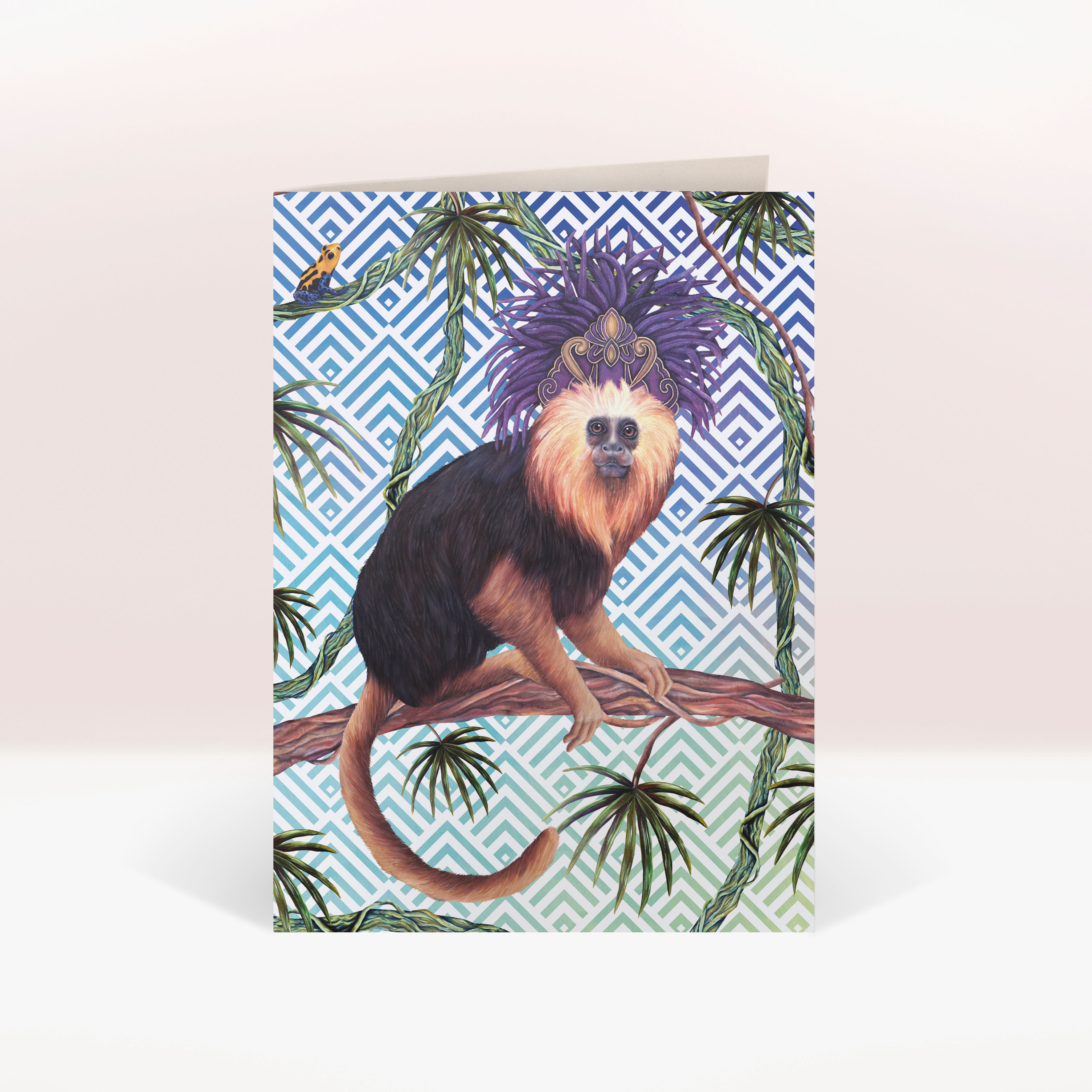 TAMARIN MONKEY - GREETINGS CARD