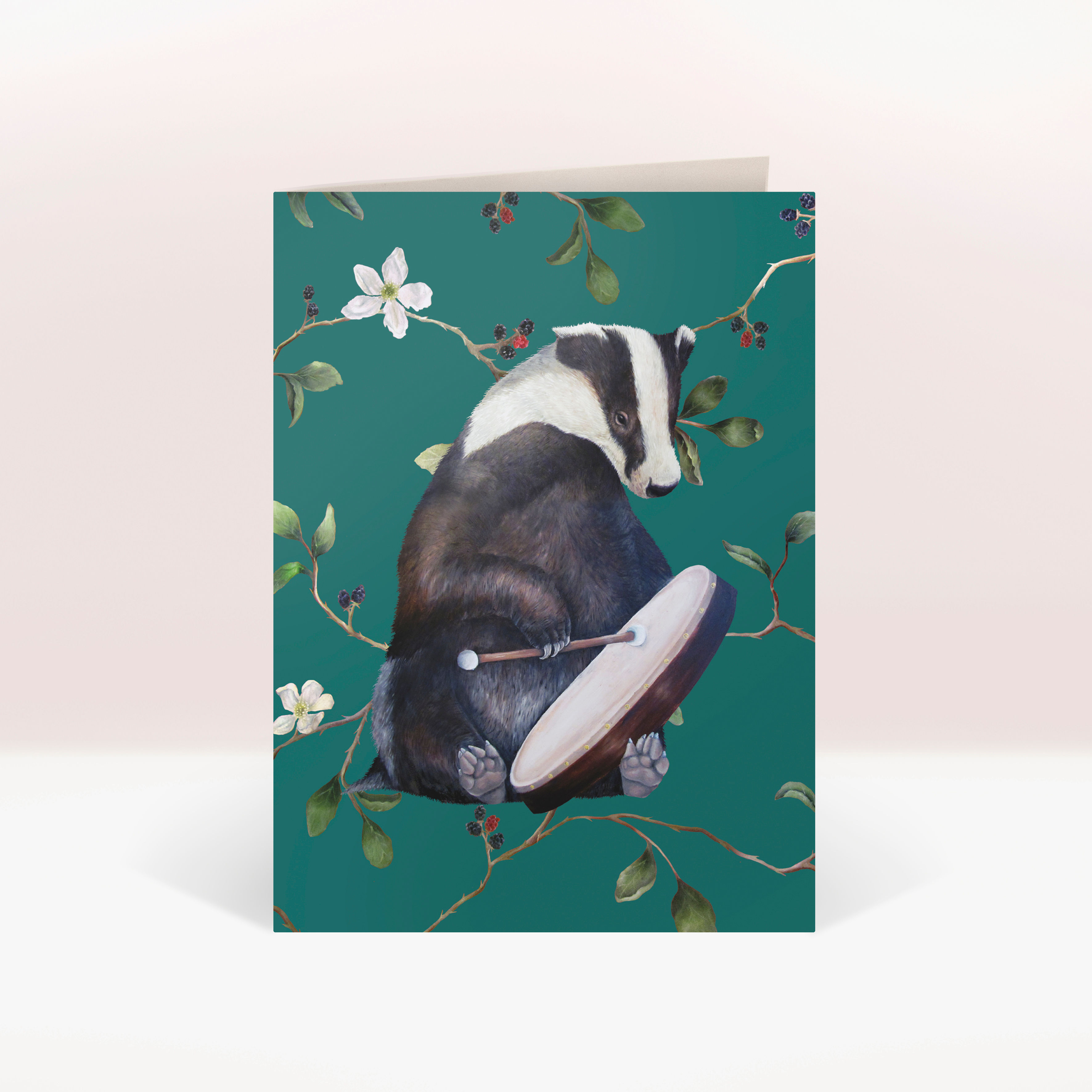 BODRUM BADGER - GREETINGS CARD