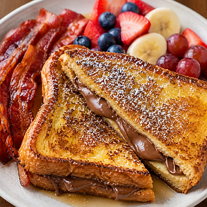 Nutella French Toast Breakfast