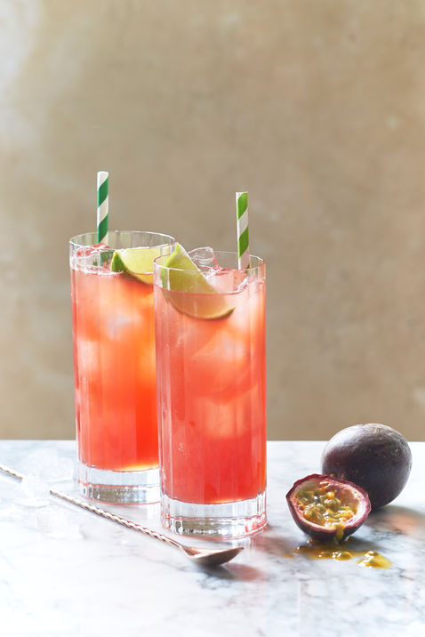 Passion Fruit Cocktail. Nathaniel Davies, London Drinks Photography,