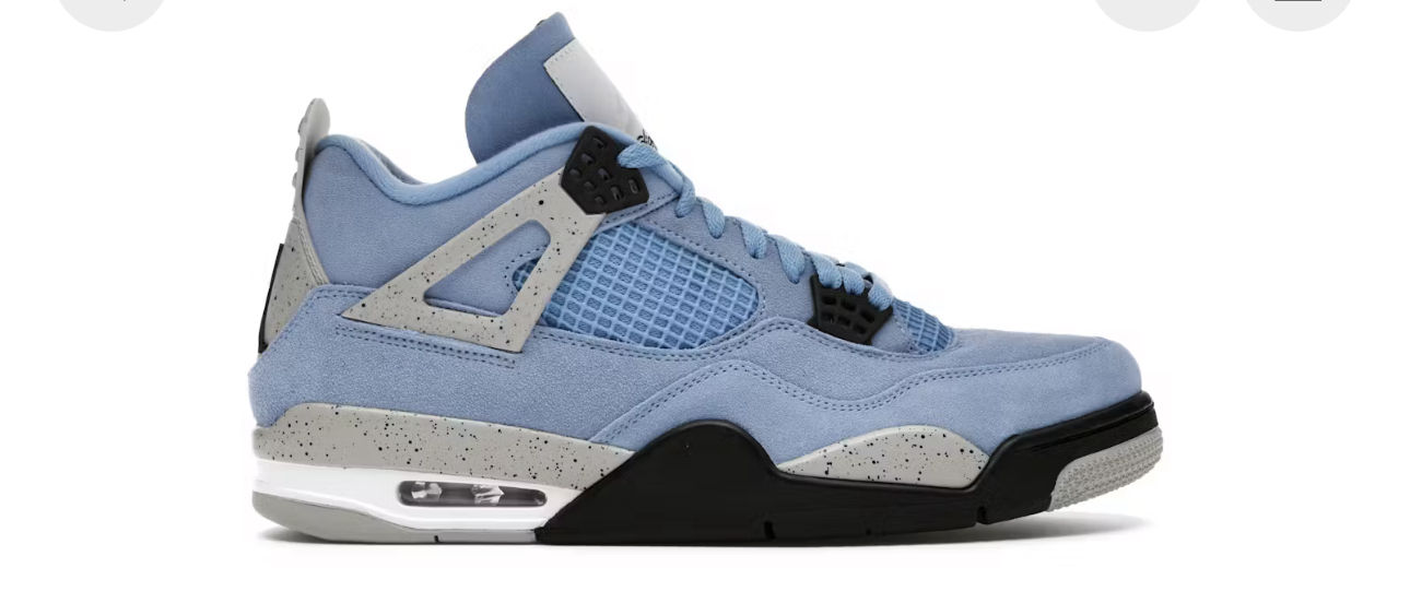 Jordan 4 Retro University Blue (GS)