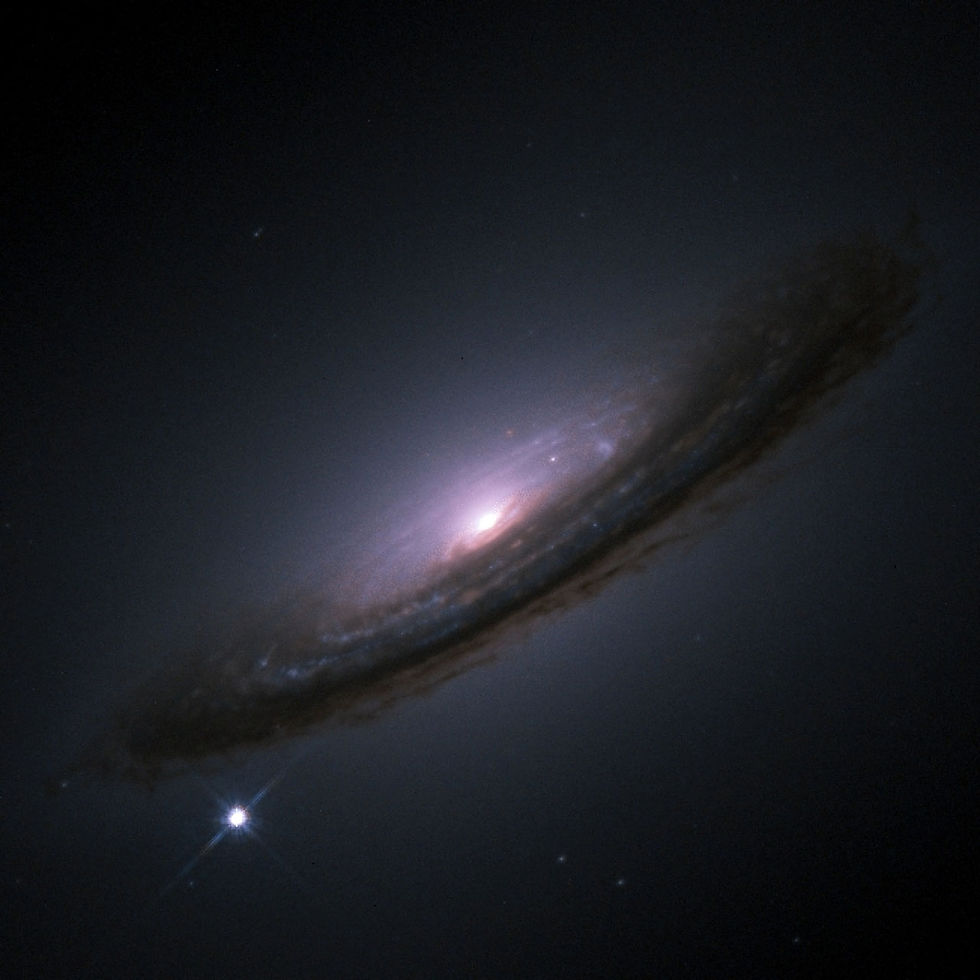 Type 1a Supernova SN 1994D (bottom left) near galaxy NGC 4526