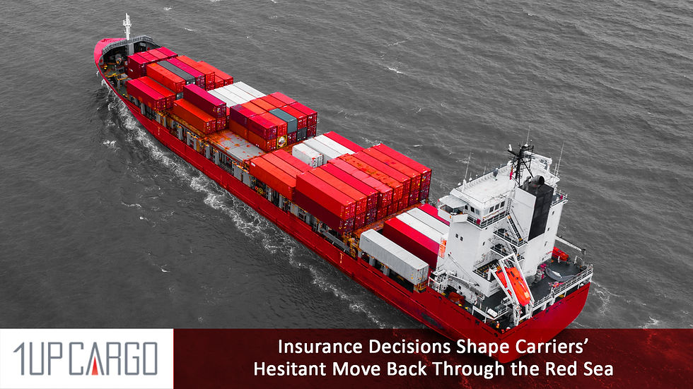 Carriers Balance Insurance Costs and Risk in Gradual Red Sea Transit Resumption