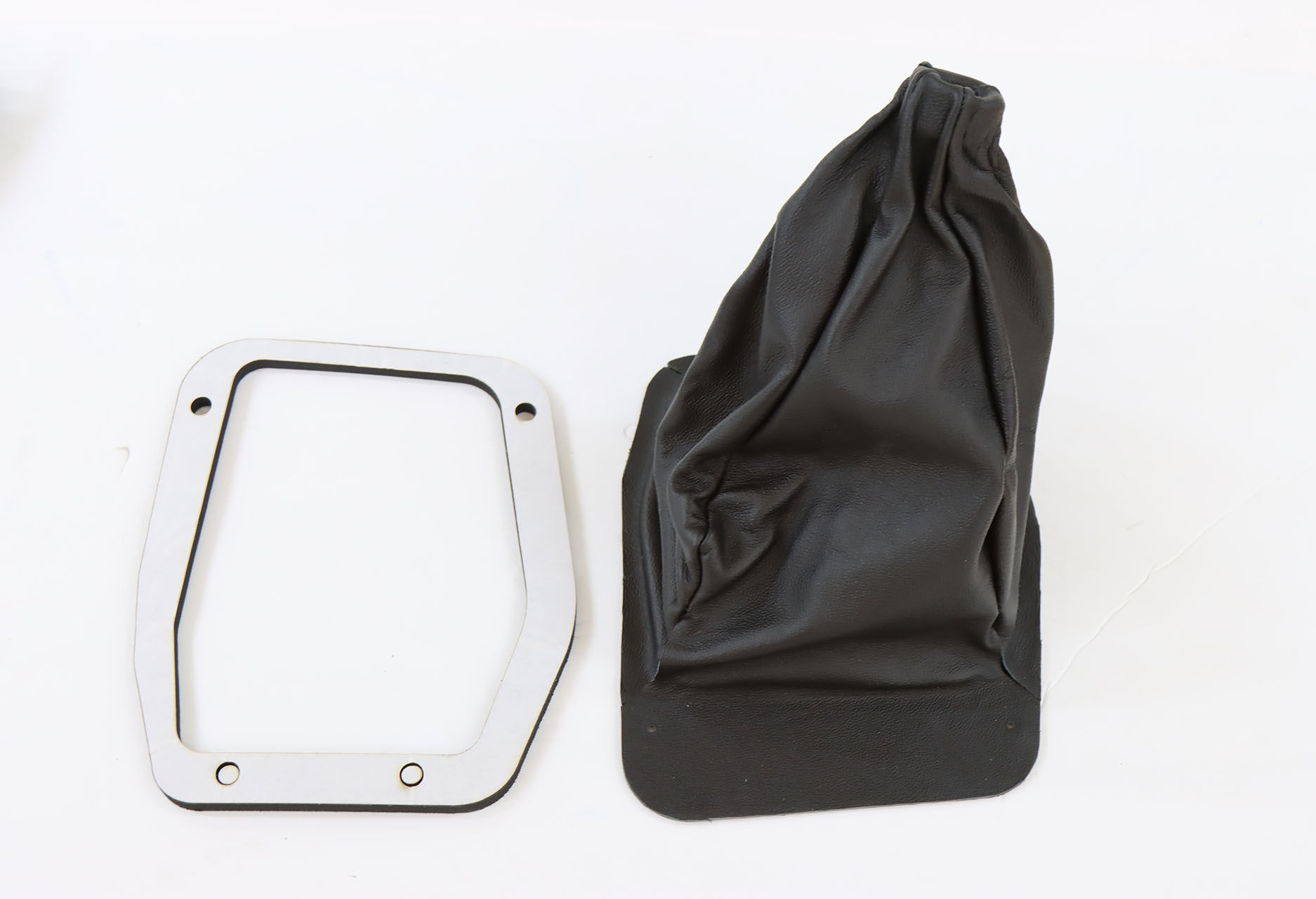 Leather shifter boot