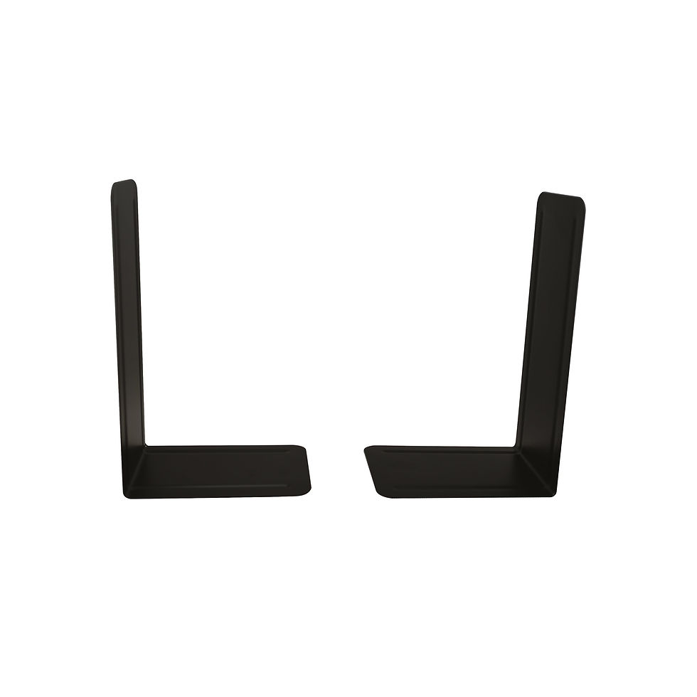 Thumbnail: Metal Bookends Giant W165xD215mm Black (Pack of 2) 0441101