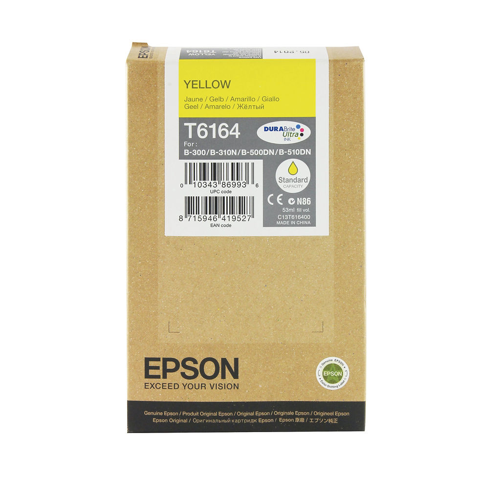 Thumbnail: Epson T6164 DURABrite Ultra Ink Cartridge Yellow C13T616400