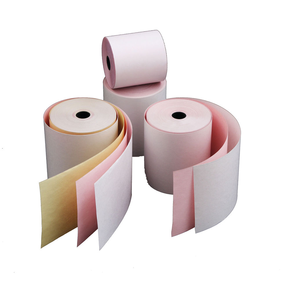 Thumbnail: 5 Star Cash Machine Till Roll 3-Ply 76x70mm Assorted (Pack of 20) 659175