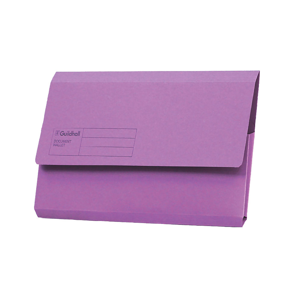 Thumbnail: Guildhall Document Wallets Foolscap Violet (Pack of 50) GDW1-VLT