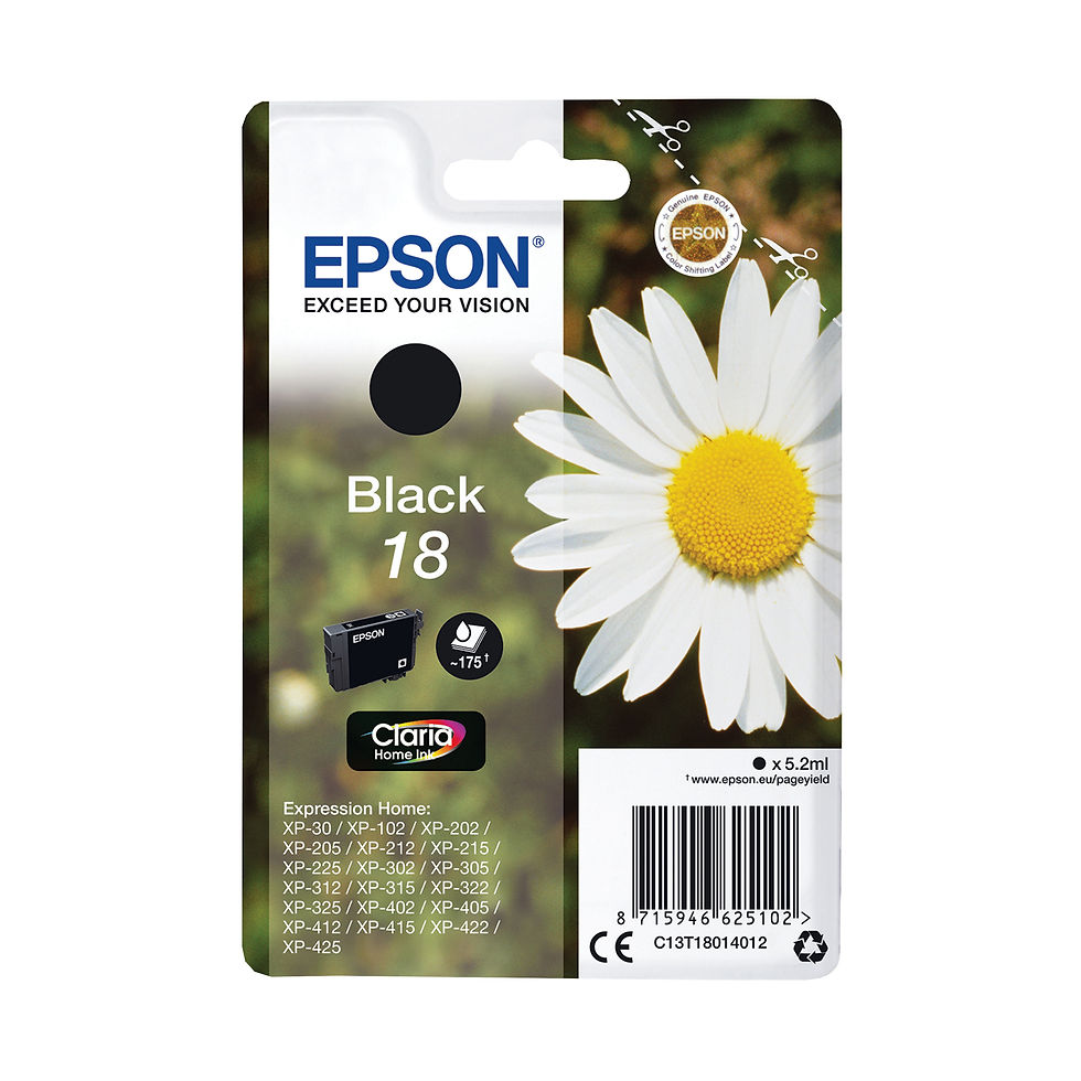 Thumbnail: Epson 18 Daisy Claria Home Ink Cartridge Black C13T18014012