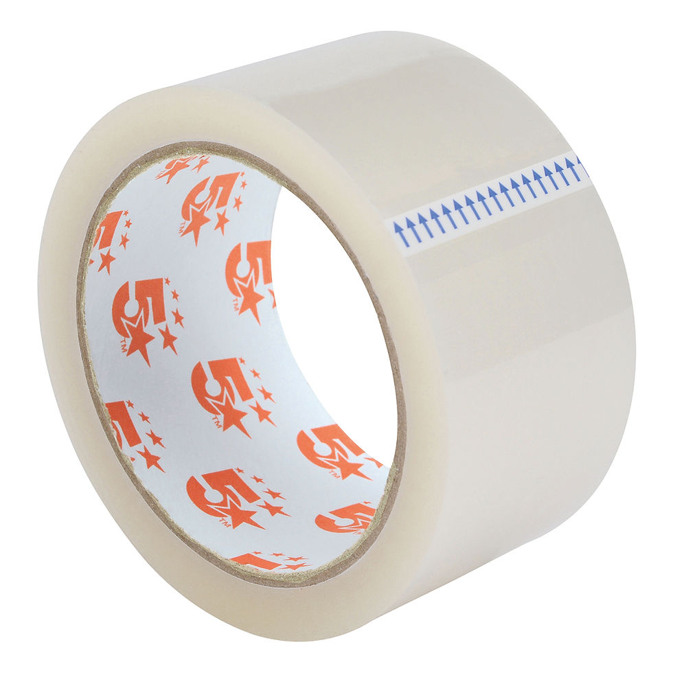 Thumbnail: 5 Star Easy-tear Tape Polypropylene 40 Microns Clear 48mmx66m (Pack of 3) 295985