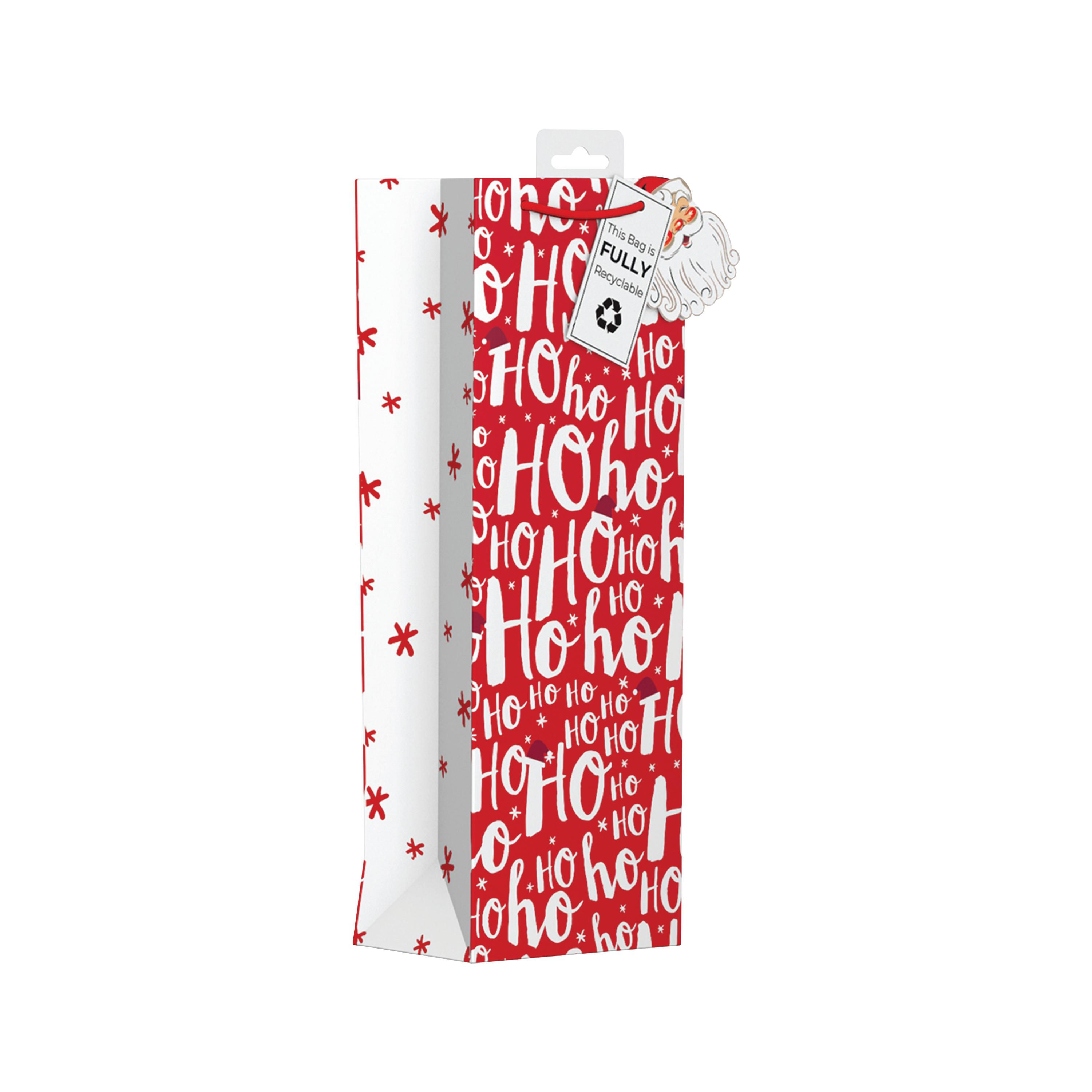 Giftmaker Ho Ho Ho Bottle Bag (Pack of 6) XANGB61B