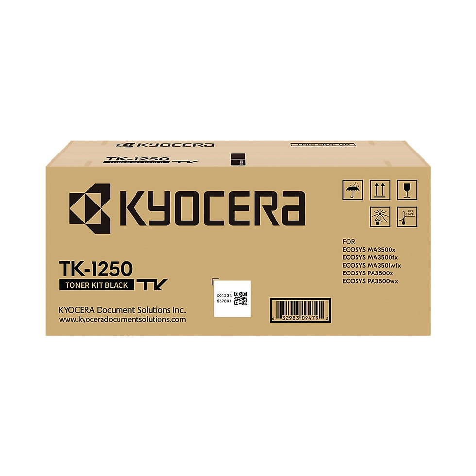 Thumbnail: Kyocera TK-1250 Toner Cartridge Black TK-1250