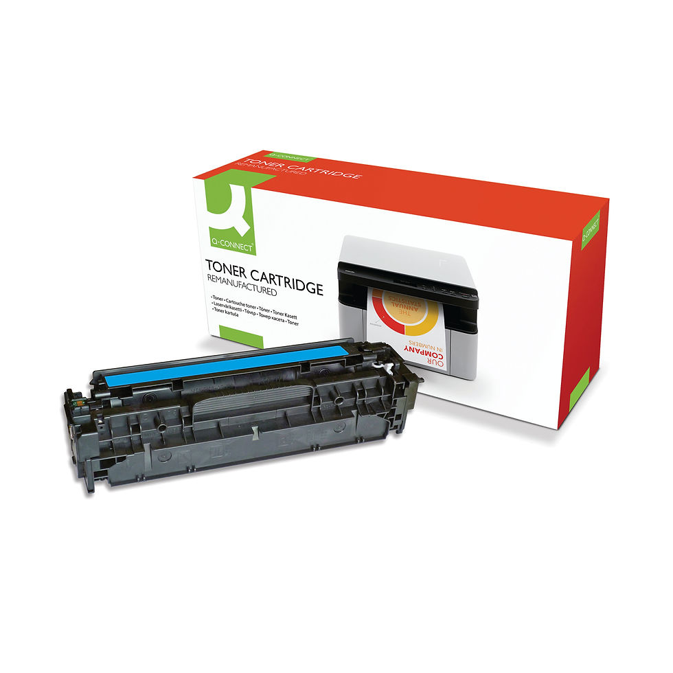 Thumbnail: Q-Connect Compatible Toner Cartridge Cyan For HP CF381A CF381A-COMP