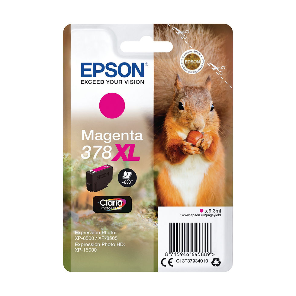 Thumbnail: Epson 378XL Squirrel Ink Cartridge High Yield Magenta C13T37934010