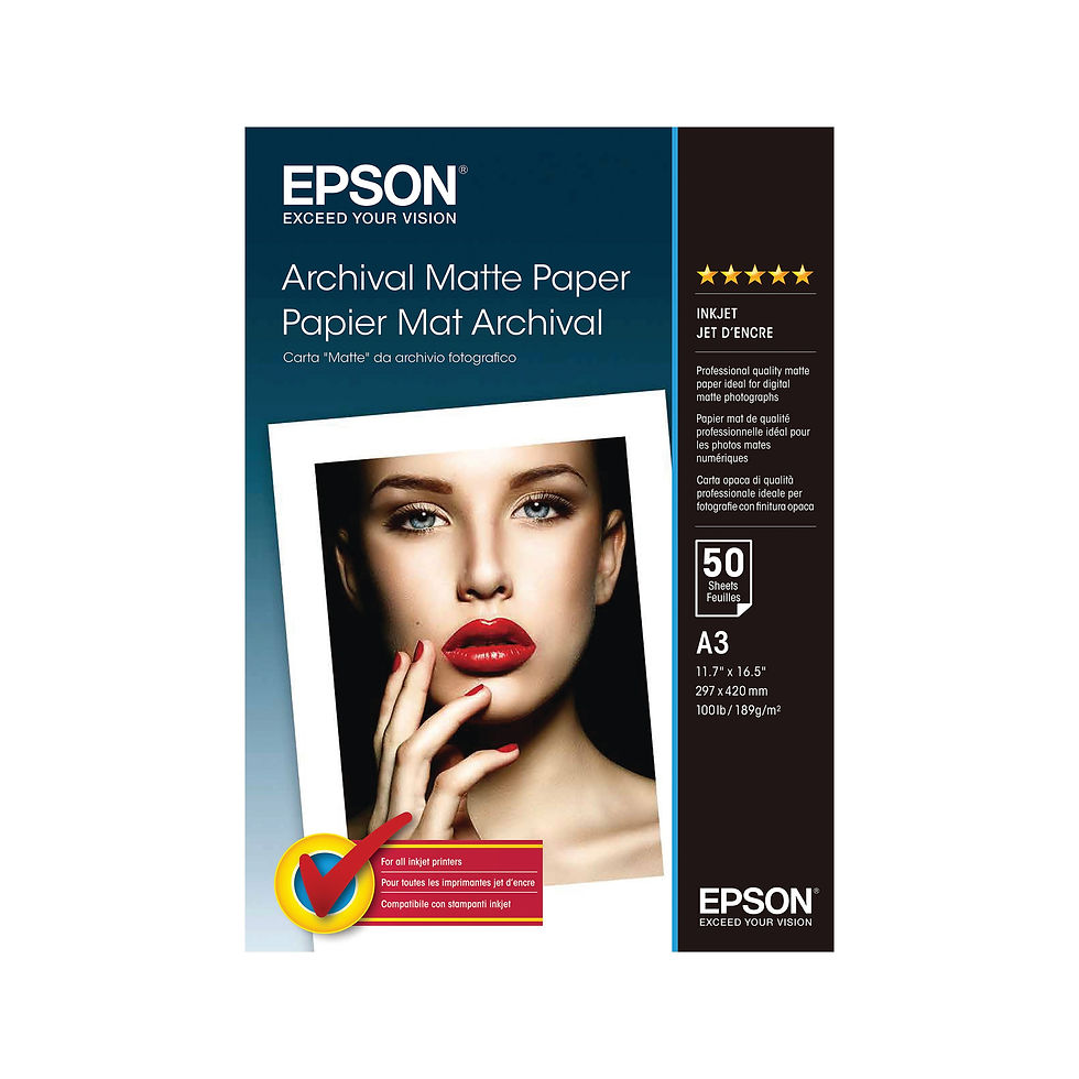 Thumbnail: Epson Archival Matte Paper A3 189gsm (Pack of 50) C13S041344