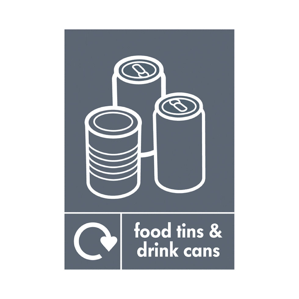 Thumbnail: A5 Sign Self Adhesive Food Tins and Drink Cans (Pack of 5) Y7321008