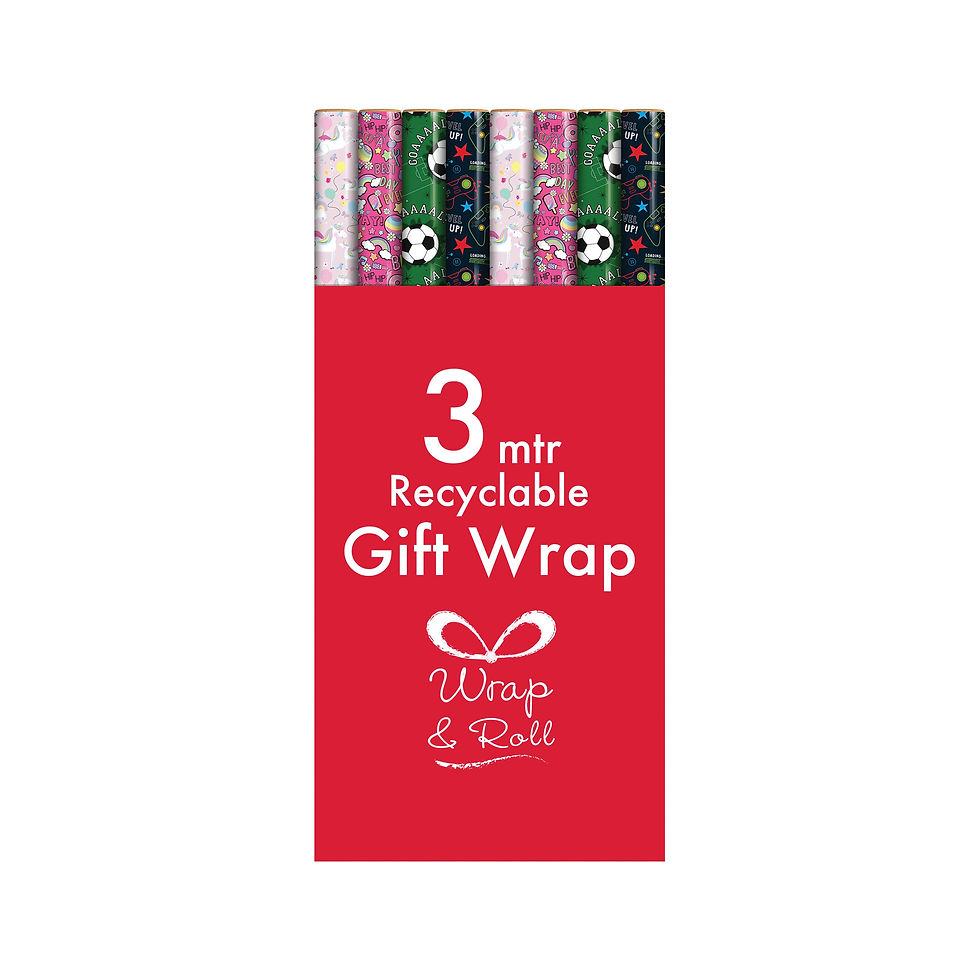 Thumbnail: Kids Giftwrap Wrapping Paper 3m Assorted (Pack of 49) 37088-GWC