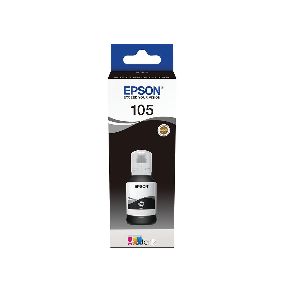 Thumbnail: Epson 105 EcoTank Ink Bottle Pigment Black C13T00Q140