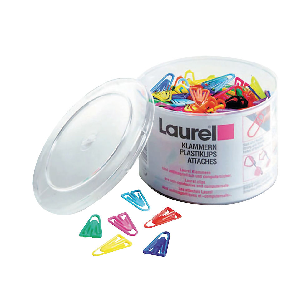 Thumbnail: Plastic Paperclips 60mm Assorted (Pack of 75) 126131399